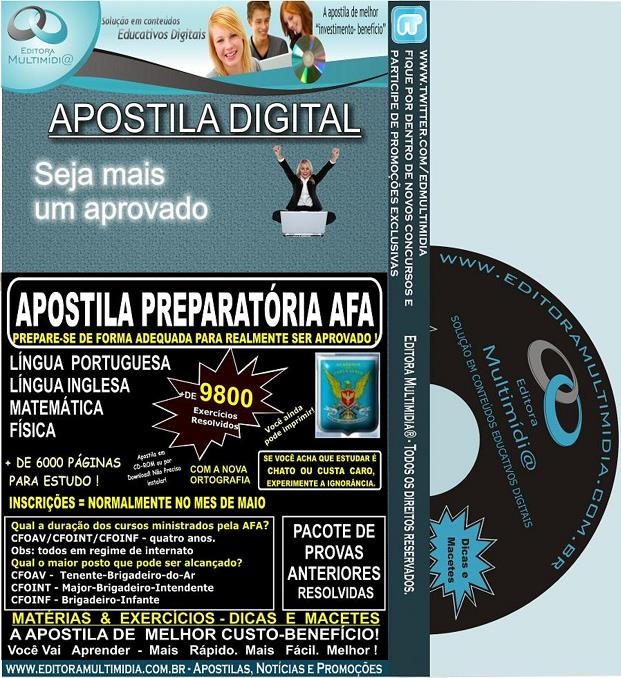 APOSTILA AFA - Academia da Força Aérea - AERONÁUTICA - Teoria + 9.800 Exercícios 