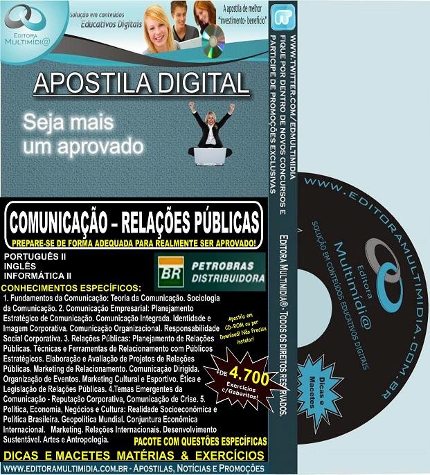 APOSTILA PETROBRAS BR DISTRIBUIDORA - COMUNICAÇÃO RELAÇÕES PÚBLICAS Jr. - APOSTILA PREPARATÓRIA