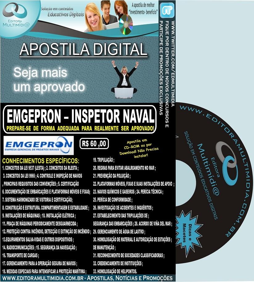 Apostila Concurso EMGEPRON - INSPETOR NAVAL - Marinha