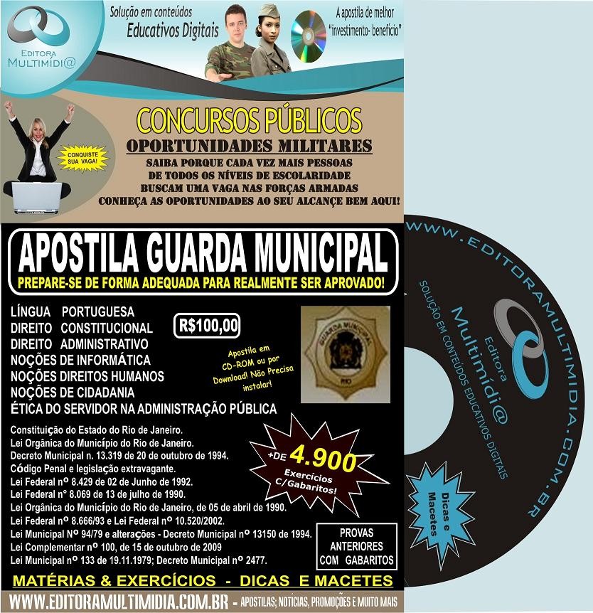 APOSTILA GUARDA MUNICIPAL CD - RIO DE JANEIRO
