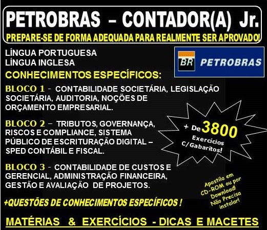 APOSTILA PETROBRAS - CONTADOR(A) Jr. - APOSTILA PREPARATÓRIA
