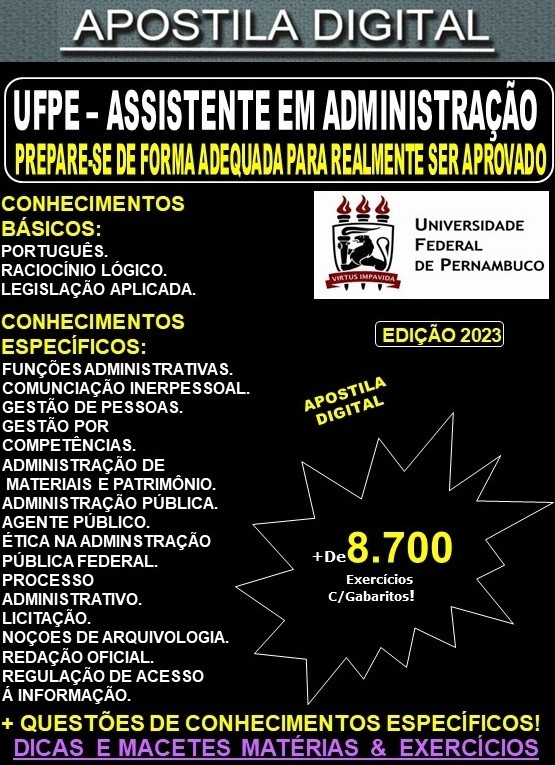 Português Ass. Administrativo UFPE - Português