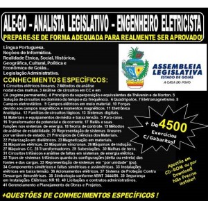 Apostila ALE-GO - Analista Legislativo - ENGENHEIRO ELETRICISTA - Teoria + 4.500 Exercícios - Concurso 2018