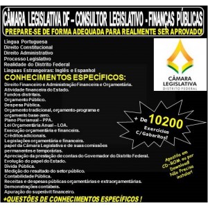 Apostila CAMARA LEGISLATIVA DF - CONSULTOR LEGISLATIVO - FINANÇAS PÚBLICAS - Teoria + 10.200 Exercícios - Concurso 2018