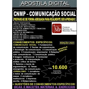 Apostila ANALISTA do CNMP - COMUNICAÇÃO SOCIAL - Teoria + 10.600 Exercícios - Concurso 2023