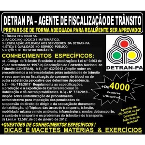 Apostila DETRAN PA - AGENTE de FISCALIZAÇÃO de TRÂNSITO - Teoria + 4.000 Exercícios - Concurso 2018