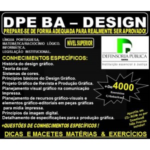 Apostila DPE BA - DESIGN - Teoria + 4.000 Exercícios - Concurso 2018