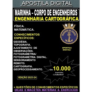 Apostila Corpo de Engenheiros da Marinha - ENGENHARIA CARTOGRÁFICA - Teoria + 10.000 Exercícios - Concurso 2023-224