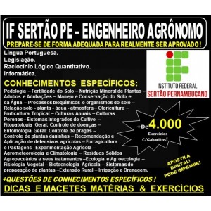 Apostila IF SERTÃO PE - ENGENHEIRO AGRÔNOMO - Teoria + 4.000 Exercícios - Concurso 2019