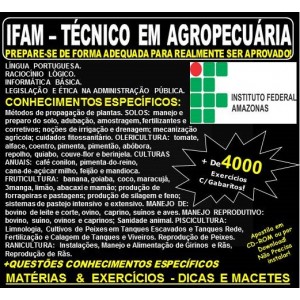 Apostila IFAM - TÉCNICO em AGROPECUÁRIA - Teoria + 4.000 Exercícios - Concurso 2019