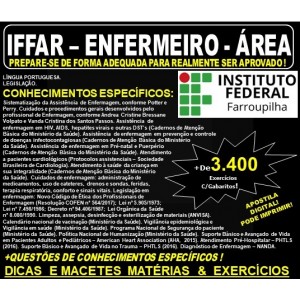 Apostila IFFAR - ENFERMEIRO - ÁREA - Teoria + 3.400 Exercícios - Concurso 2019