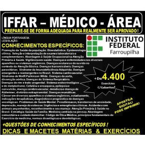 Apostila IFFAR - MÉDICO - ÁREA - Teoria + 4.400 Exercícios - Concurso 2019