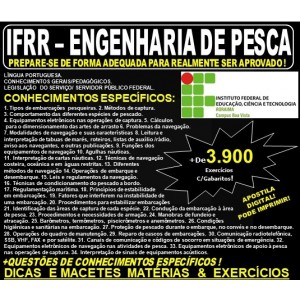 Apostila IFRR - ENGENHARIA de PESCA - Teoria + 3.900 Exercícios - Concurso 2019