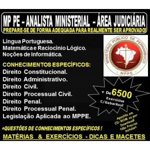 Apostila MP PE - ANALISTA MINISTERIAL - Área JURÍDICA - Teoria + 6.500 Exercícios - Concurso 2018
