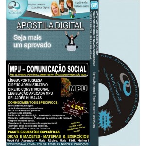 Apostila MPU - COMUNICAÇÃO SOCIAL - Teoria + 4.800 Exercícios - Concurso 2013