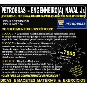 Apostila PETROBRAS ENGENHEIRO(A) NAVAL Jr. - Teoria + 9.800 Exercícios - Concurso 2021