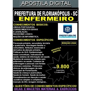 Apostila PREF Florianópolis - ENFERMEIRO - Teoria + 9.800 Exercícios - Concurso 2024