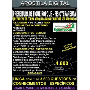 Apostila Prefeitura de Figueirópolis - FISIOTERAPEUTA - Teoria + 4.800 Exercícios - Concurso 2020