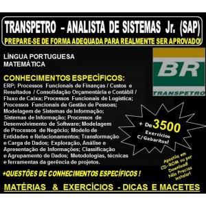 APOSTILA TRANSPETRO - ANALISTA de SISTEMAS Jr.(SAP) - Teoria + 3.500 - APOSTILA PREPARATÓRIA