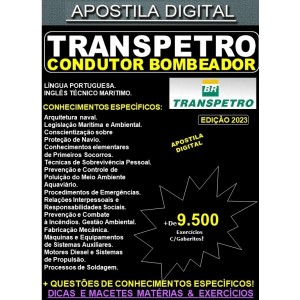 Apostila TRANSPETRO - CONDUTOR BOMBEADOR - Teoria + 9.500 Exercícios - Concurso 2023