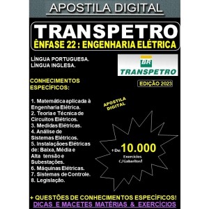 Apostila TRANSPETRO - ENGENHARIA ELÉTRICA - Teoria + 10.000 Exercícios - Concurso 2023
