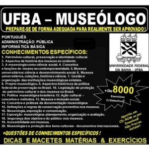 Apostila UFBA - MUSEÓLOGO - Teoria + 8.800 Exercícios - Concurso 2017