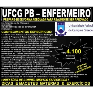 Apostila UFCG PB - ENFERMEIRO - Teoria + 4.100 Exercícios - Concurso 2019