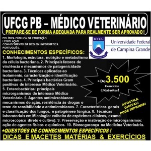 Apostila UFCG PB - MÉDICO VETERINÁRIO - Teoria + 3.500 Exercícios - Concurso 2019