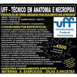 Apostila UFF - TÉCNICO em ANATOMIA e NECROPSIA - Teoria + 4.500 Exercícios - Concurso 2021