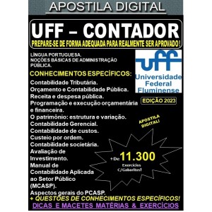 Apostila UFF - CONTADOR - Teoria + 11.300 Exercícios - Concurso 2023