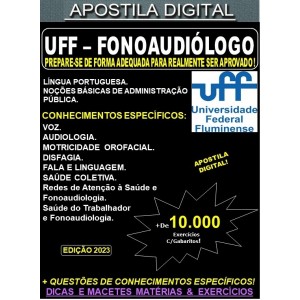 Apostila UFF - FONOAUDIÓLOGO - Teoria + 10.000 Exercícios - Concurso 2023