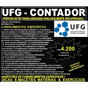 Apostila UFG - CONTADOR - Teoria + 4.200 Exercícios - Concurso 2019