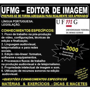 Apostila UFMG - EDITOR de IMAGEM - Teoria + 3.000 Exercícios - Concurso 2018