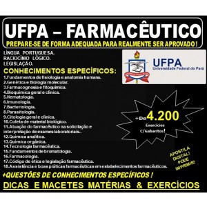 Apostila UFPA - FARMACÊUTICO - Teoria + 4.200 Exercícios - Concurso 2019