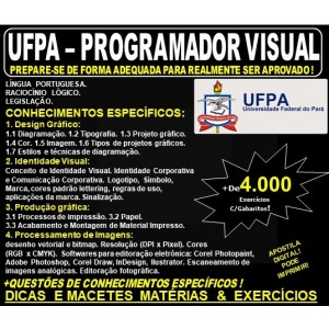 Apostila UFPA - PROGRAMADOR VISUAL - Teoria + 4.000 Exercícios - Concurso 2019