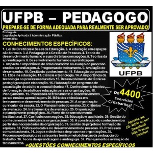 Apostila UFPB - PEDAGOGO - Teoria + 4.400 Exercícios - Concurso 2019