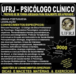 Apostila UFRJ - PSICÓLOGO CLÍNICO - Teoria + 9.000 Exercícios - Concurso 2023