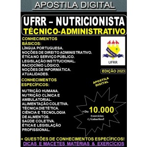 Apostila UFRR - NUTRICIONISTA - Teoria + 10.000 Exercícios - Concurso 2023