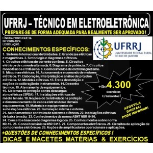 Apostila UFRRJ - TÉCNICO em ELETROELETRÔNICA - Teoria + 4.300 Exercícios - Concurso 2019