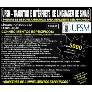 Apostila UFSM - TRADUTOR e INTÉRPRETE de LINGUAGEM de SINAIS - Teoria + 5.000 Exercícios - Concurso 2017