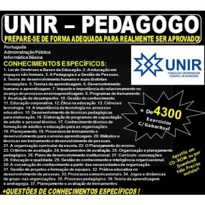 Apostila UNIR - PEDAGOGO - Teoria + 4.300 Exercícios - Concurso 2018
