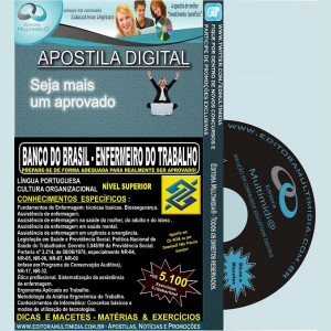 Apostila Banco do Brasil - ENFERMEIRO DO TRABALHO - Teoria + 5.100 Exercícios - Concurso 2014