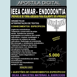 Apostila AERONÁUTICA IEEA CADAR - ENDODONTIA - Teoria + 4.000 Exercícios - Concurso 2023-24