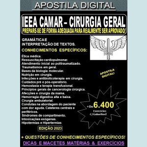 Apostila AERONÁUTICA IEEA CAMAR - CIRURGIA GERAL - Teoria + 6.400 Exercícios - Concurso 2023-24