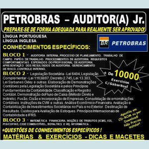 Apostila PETROBRAS - AUDITOR(A) Jr. - Teoria +10.000 Exercícios - APOSTILA PREPARATÓRIA