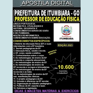 Apostila Prefeitura de ITUMBIARA - PROFESSOR de EDUCAÇÃO FÍSICA - Teoria + 10.600 Exercícios - Concurso 2023