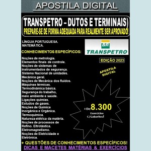 Apostila TRANSPETRO - DUTOS e TERMINAIS - Teoria + 8.300 Exercícios - Concurso 2023