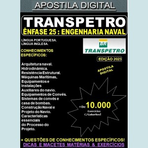 Apostila TRANSPETRO - ENGENHARIA NAVAL - Teoria + 10.000 Exercícios - Concurso 2023