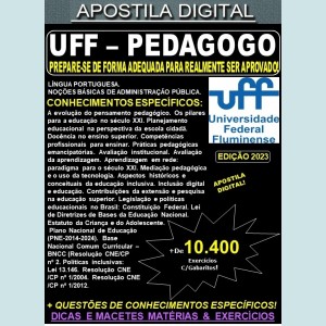 Apostila UFF - PEDAGOGO - Teoria + 10.400 Exercícios - Concurso 2023