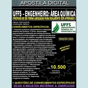 Apostila UFFS - ENGENHEIRO - Área: QUÍMICA - Teoria + 10.500 Exercícios - Concurso 2023